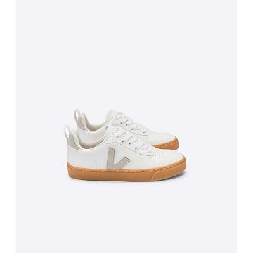 Veja V-10 CWL Cipő Gyerek White/Beige | HU 782AHK